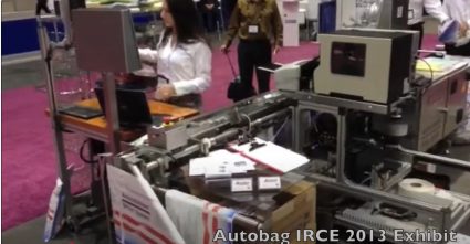 The Autobag Mail Order Fulfillment Machine was on display at the 2013 IRCE show. Here is a video showing its capabilities.